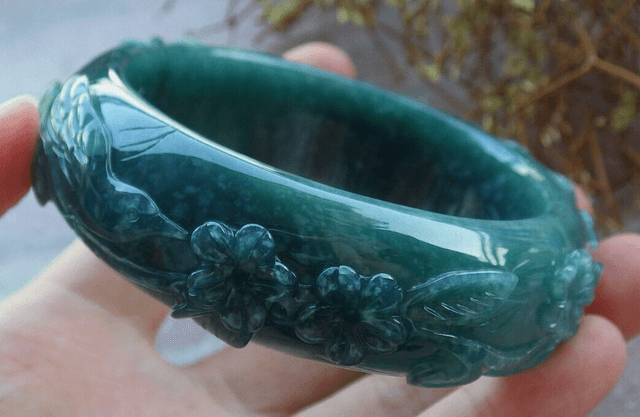 bracelet certifié vert Birmanie A JADE Jadeite Phoenix 59 mm 