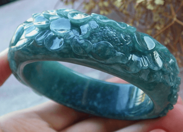 bracelet certifié vert Birmanie A JADE Jadeite Phoenix 59 mm 